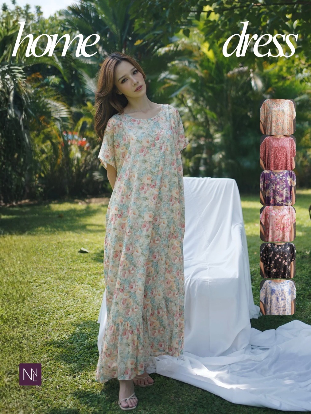 ELEYA │ Daster Rayon Panjang Ruffle Dress