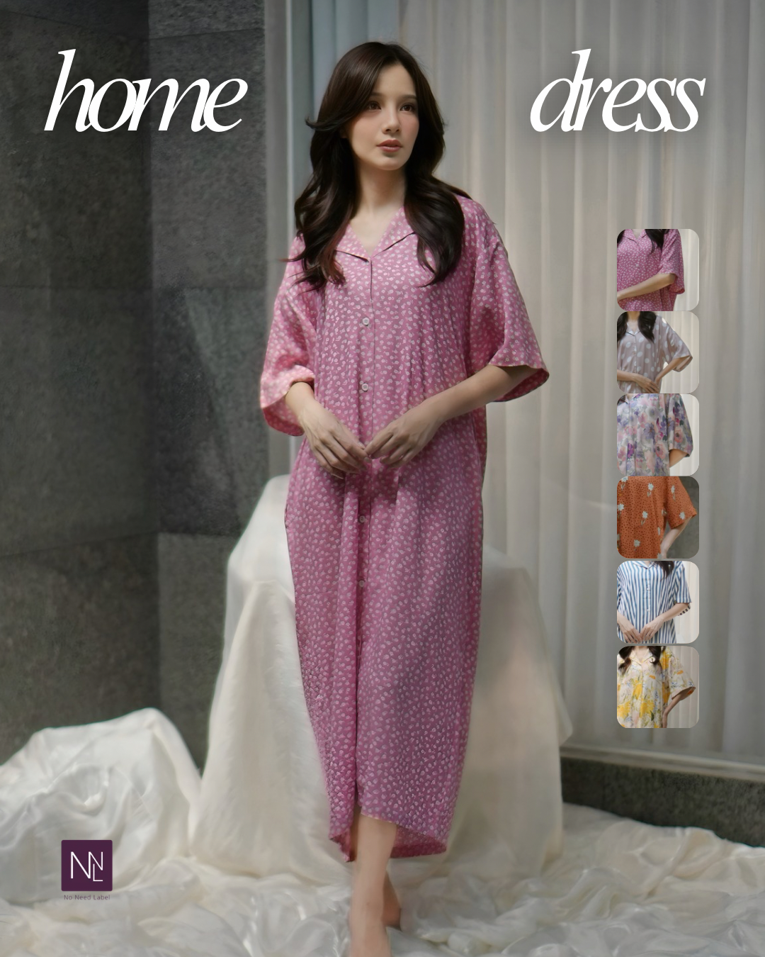MOLLY │ Dress Daster Kancing Rayon Panjang
