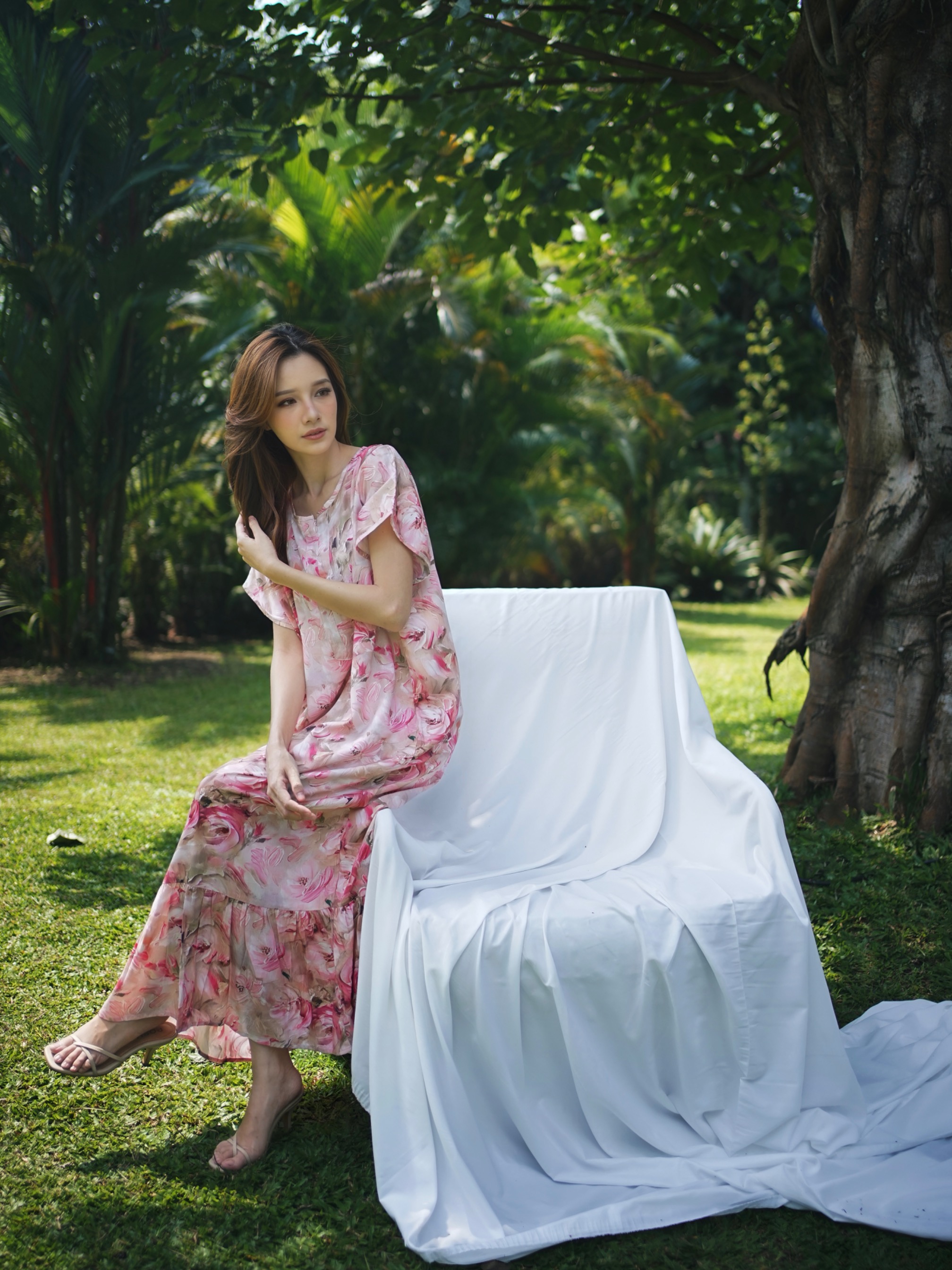 ELEYA │ Daster Rayon Panjang Ruffle Dress