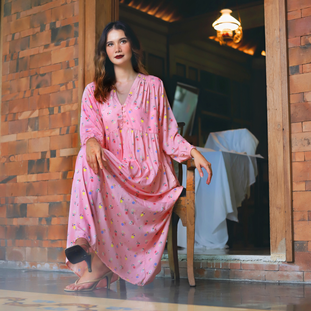 ALORA │ Long Dress Panjang Rayon
