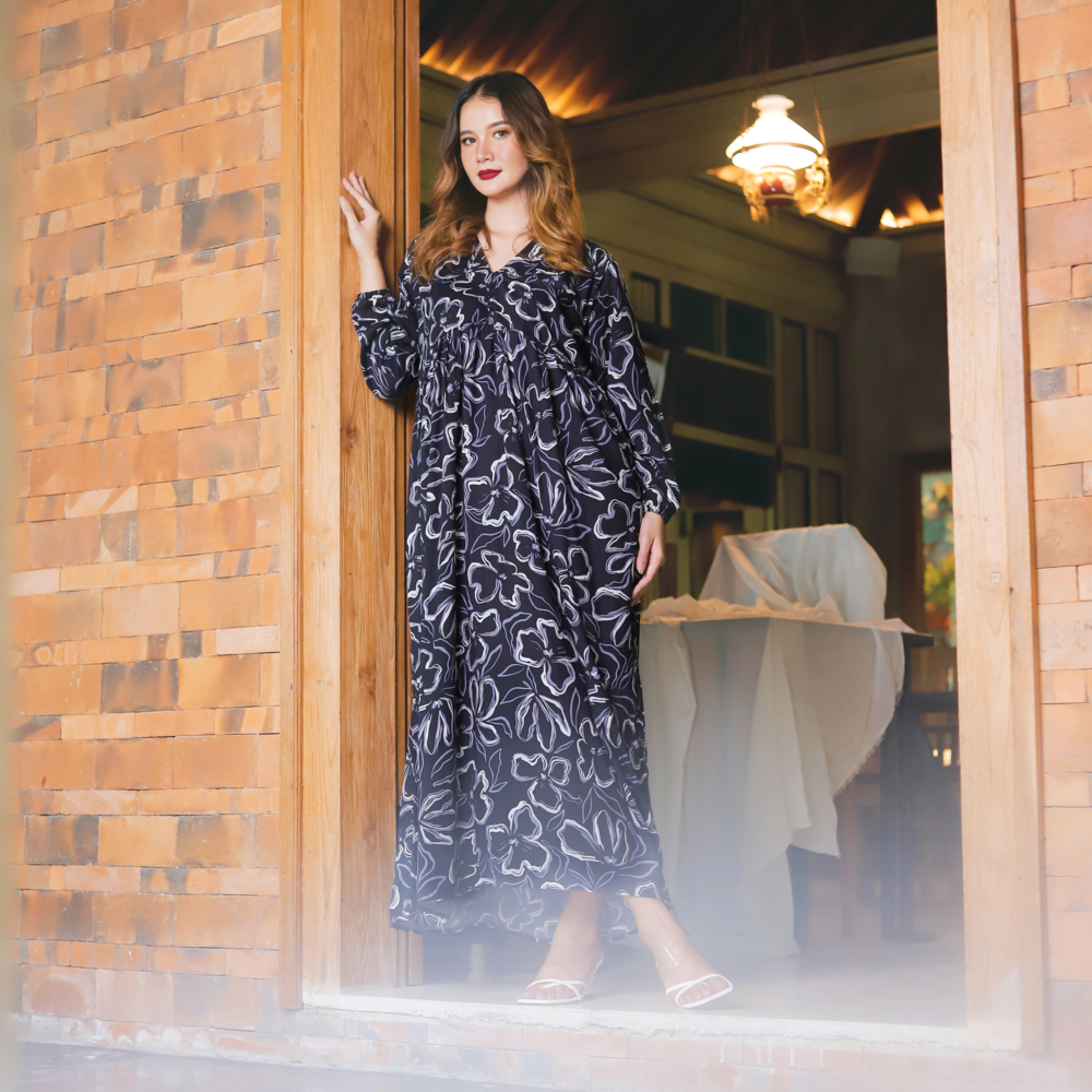 ALORA │ Long Dress Panjang Rayon
