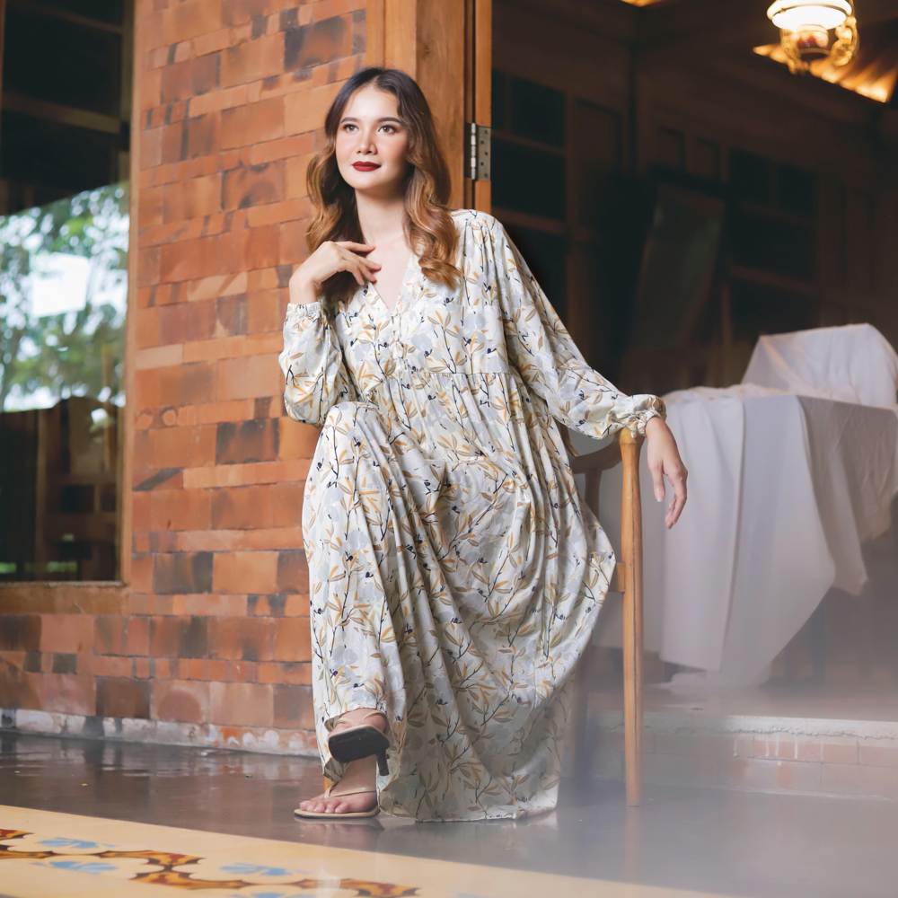 ALORA │ Long Dress Panjang Rayon