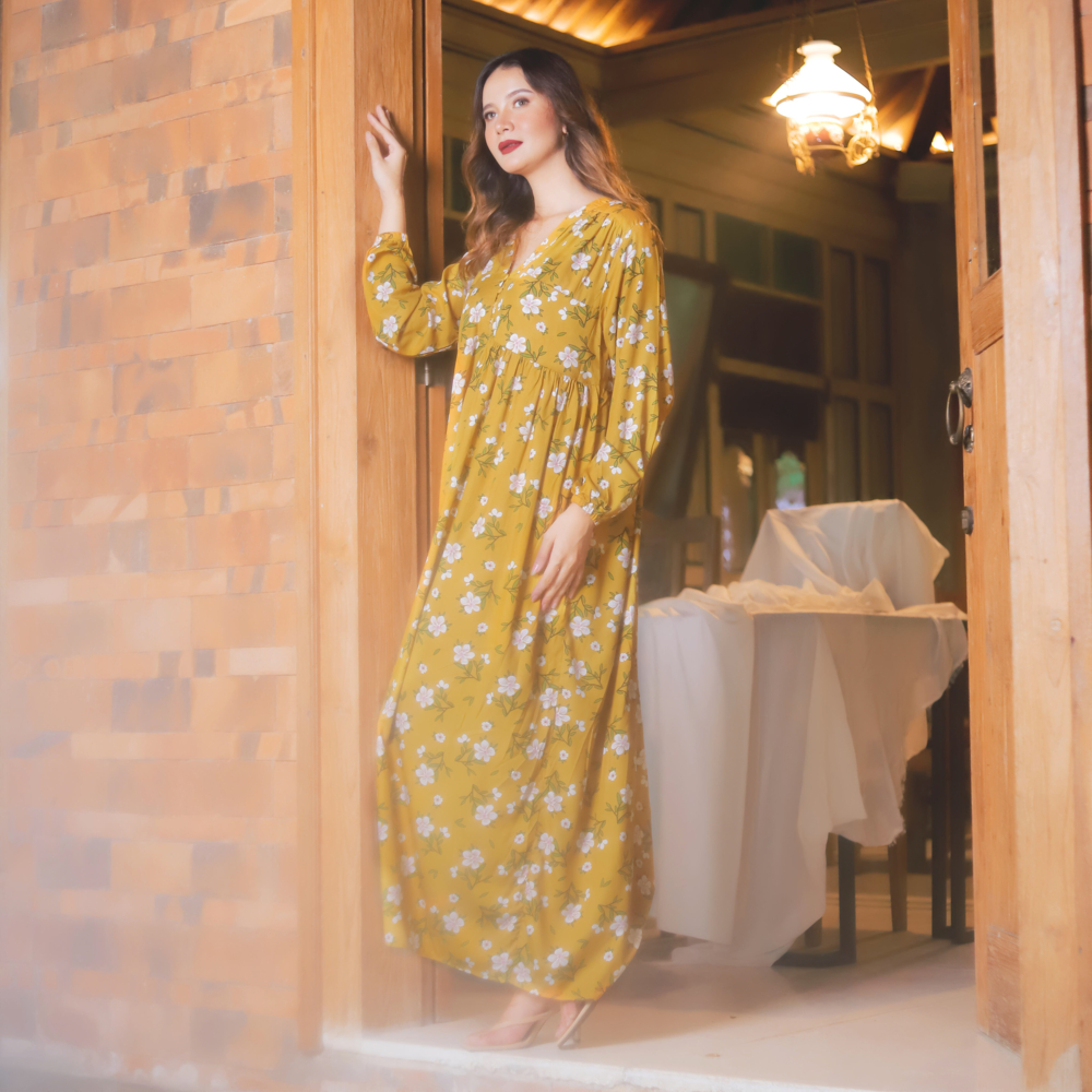 ALORA │ Long Dress Panjang Rayon
