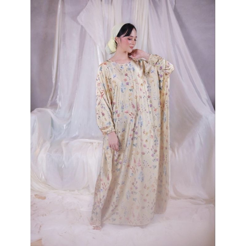 ALMIRA │ Gamis Long Dress Panjang Premium Silk Lengan Panjang