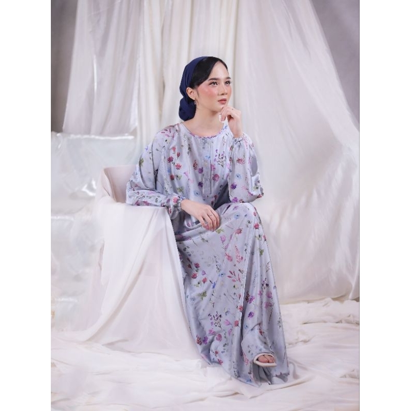 ALMIRA │ Gamis Long Dress Panjang Premium Silk Lengan Panjang