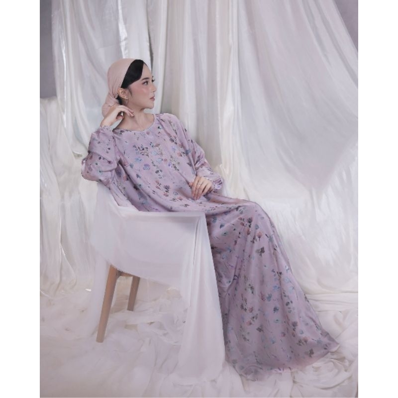 ALMIRA │ Gamis Long Dress Panjang Premium Silk Lengan Panjang