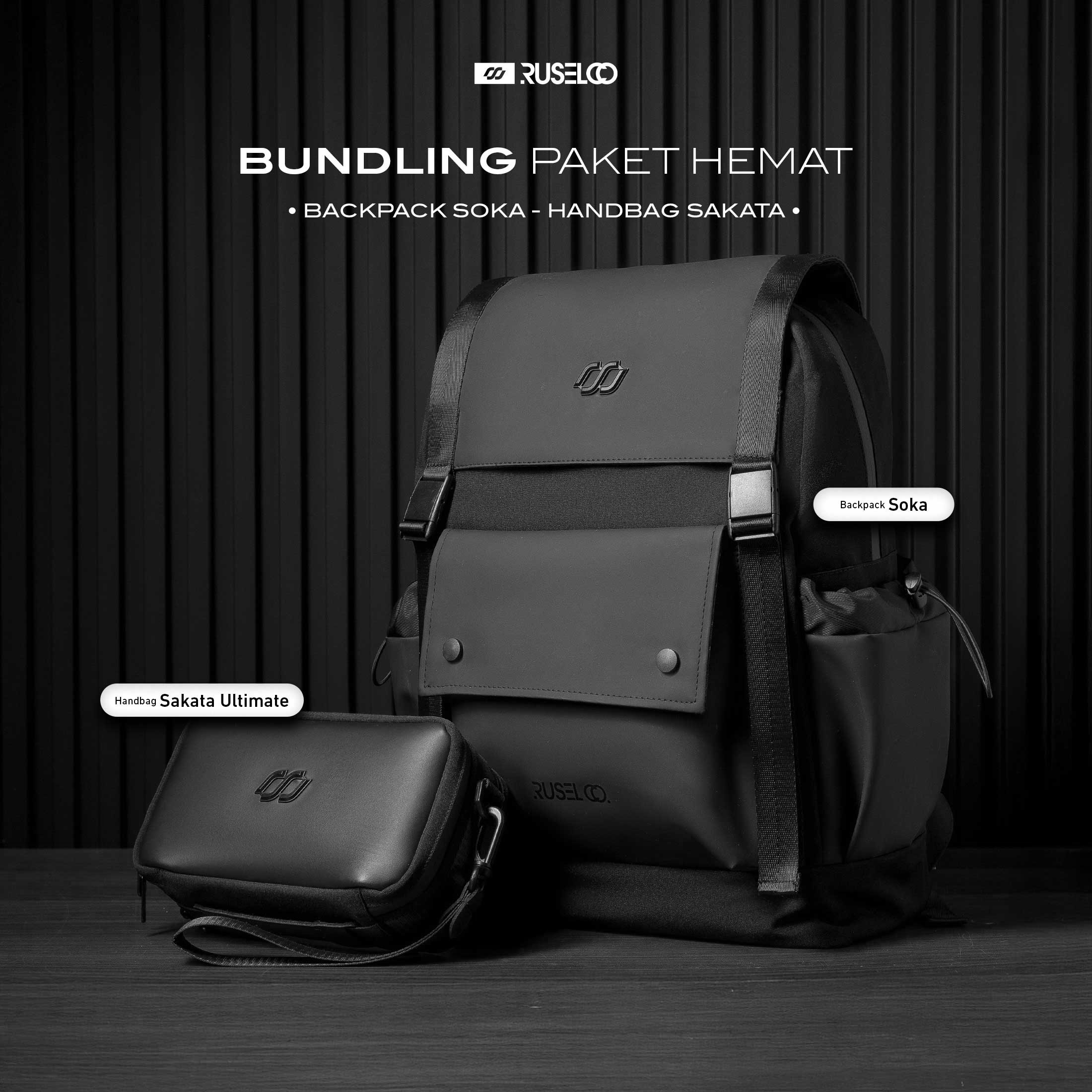 BUNDLING - BACKPACK SOKA + HANDBAG SAKATA ULTIMATE