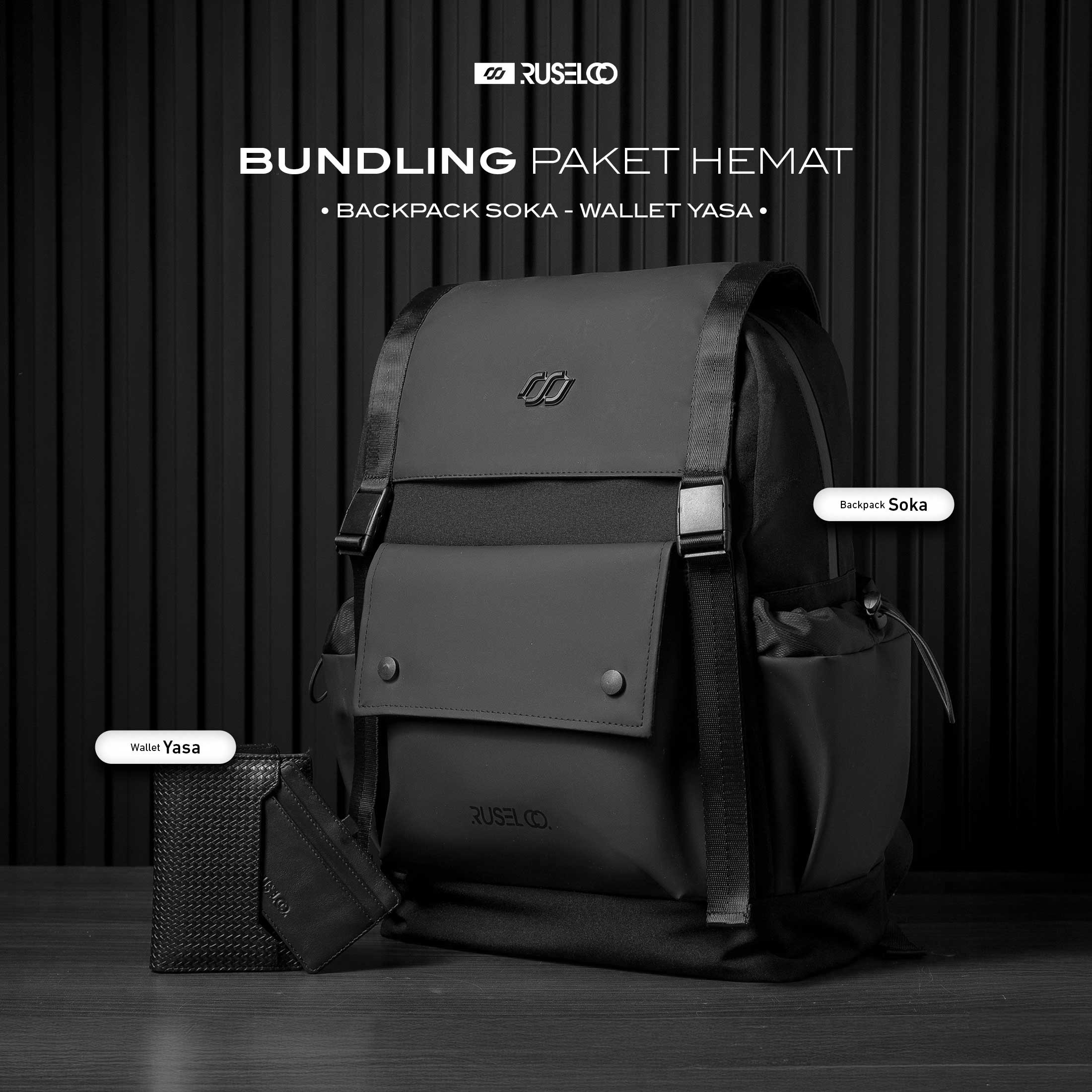 BUNDLING - BACKPACK SOKA + WALLET YASA