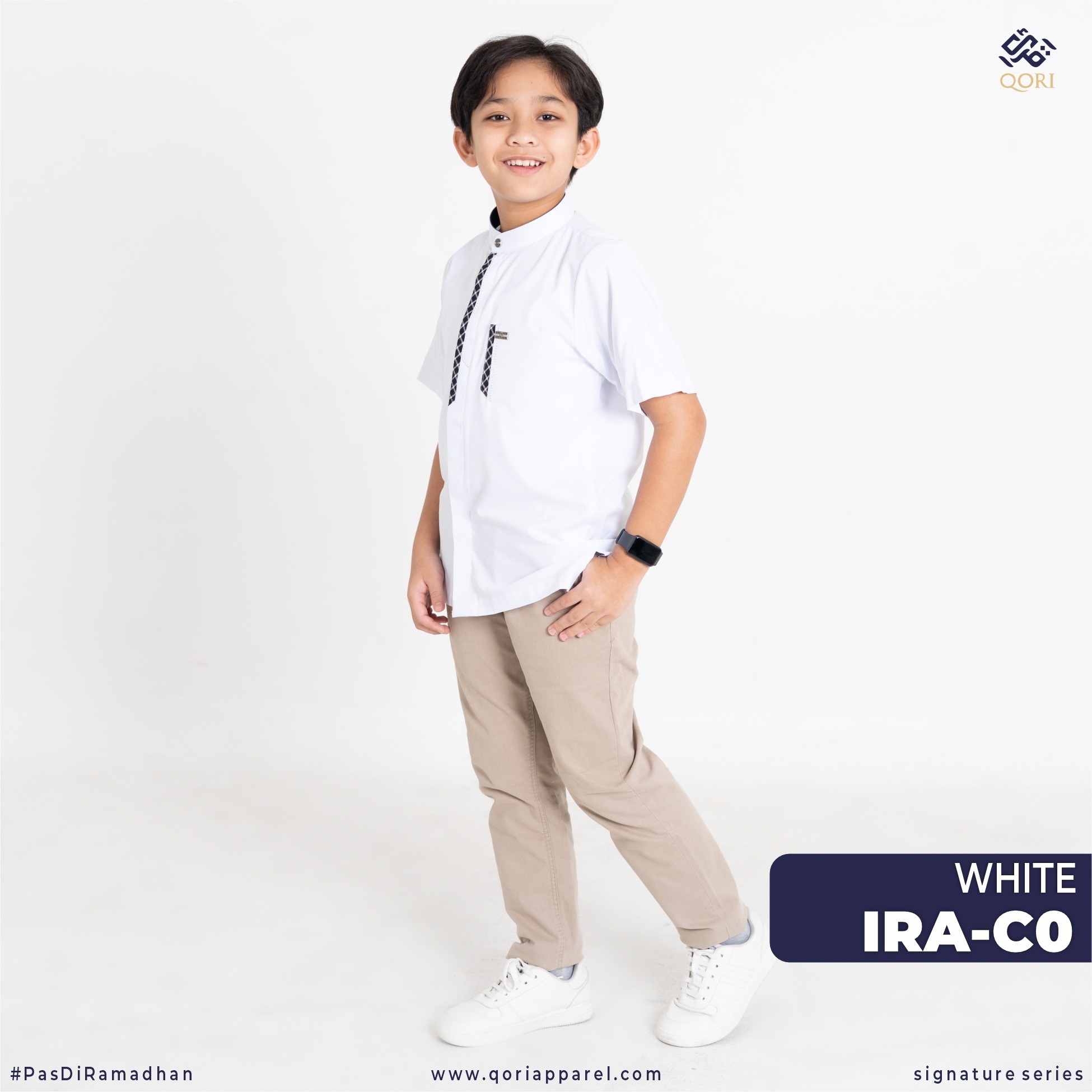 Irbadh bin Sariyah Qori Apparel Baju Koko Anak Lengan Pendek IRA-1