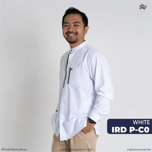Image of Qori Apparel Signature  Irbadh bin Sariyah Baju Koko Pria Lengan Panjang IRD-2