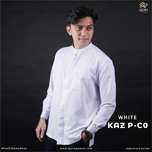 Image of Qori Apparel Signature Ka’ab bin Zuhair Baju Koko Pria Lengan Panjang KAZ-2