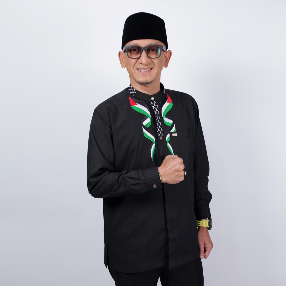 Qori Apparel Kemeja Koko Pria Ustadz Zacky Mirza Lengan Panjang UZM-2