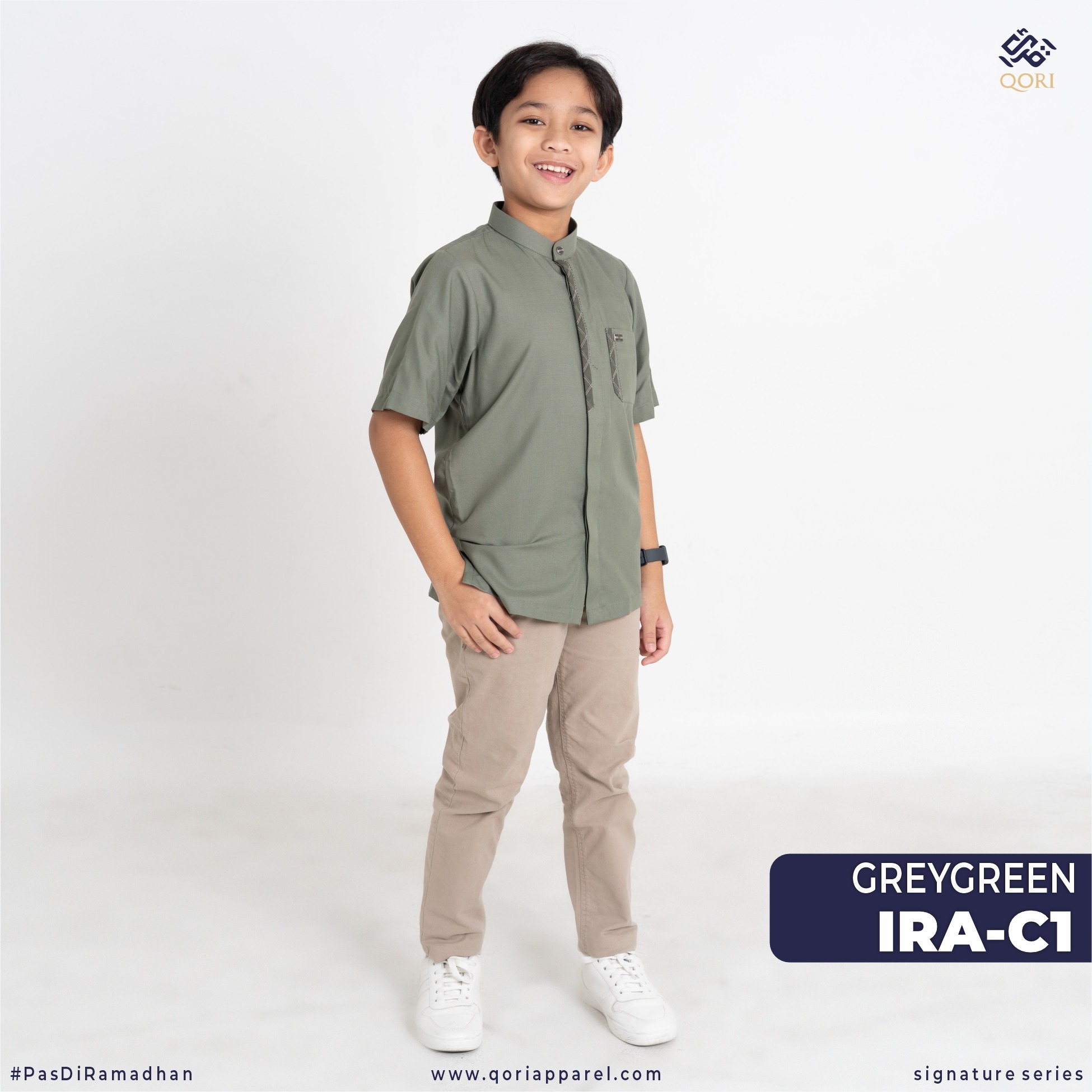 Irbadh bin Sariyah Qori Apparel Baju Koko Anak Lengan Pendek IRA-1