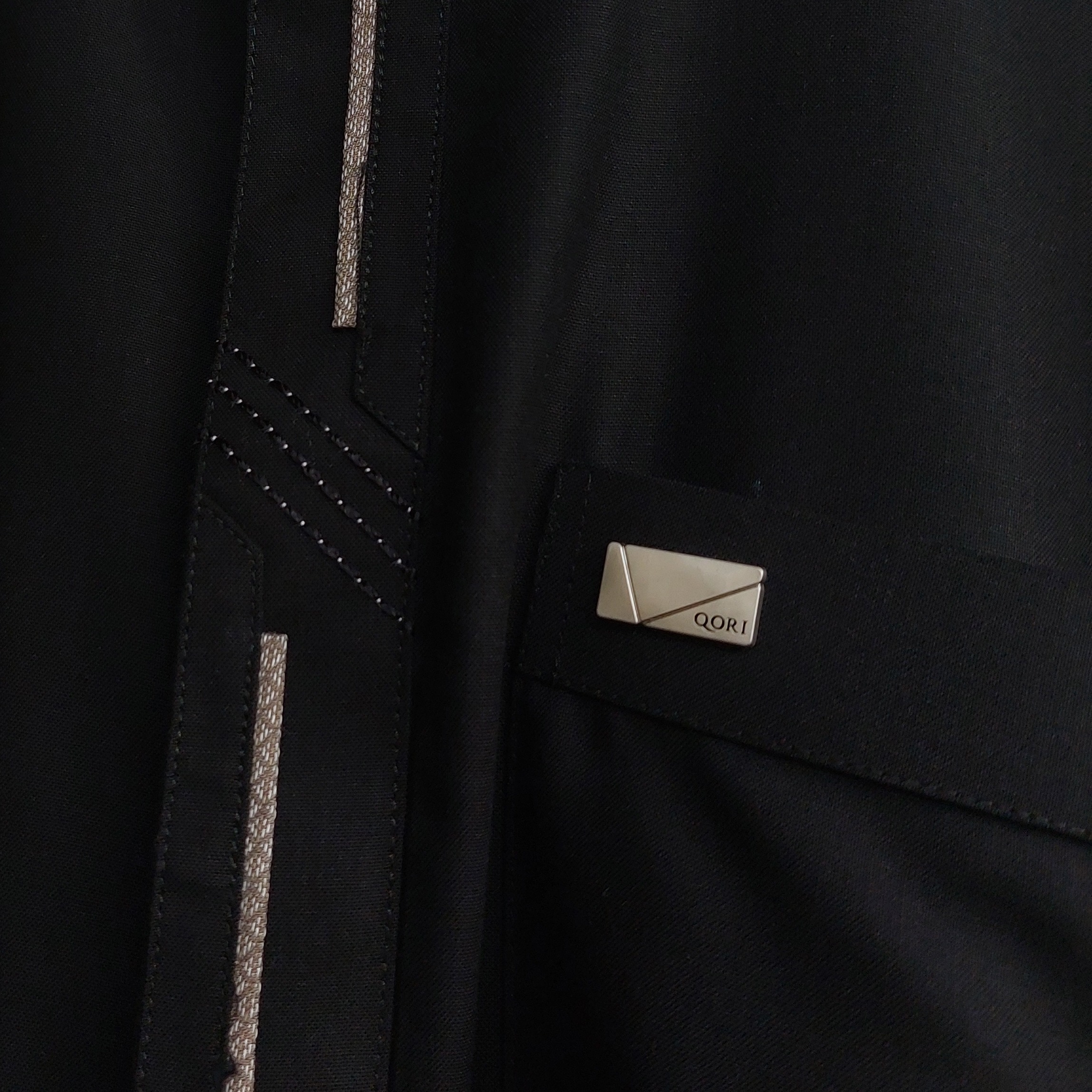 Qori Apparel Signature Fadhalah bin 'Ubaid al-Ausi Kemeja Koko Casual Lengan Panjang FAD-2