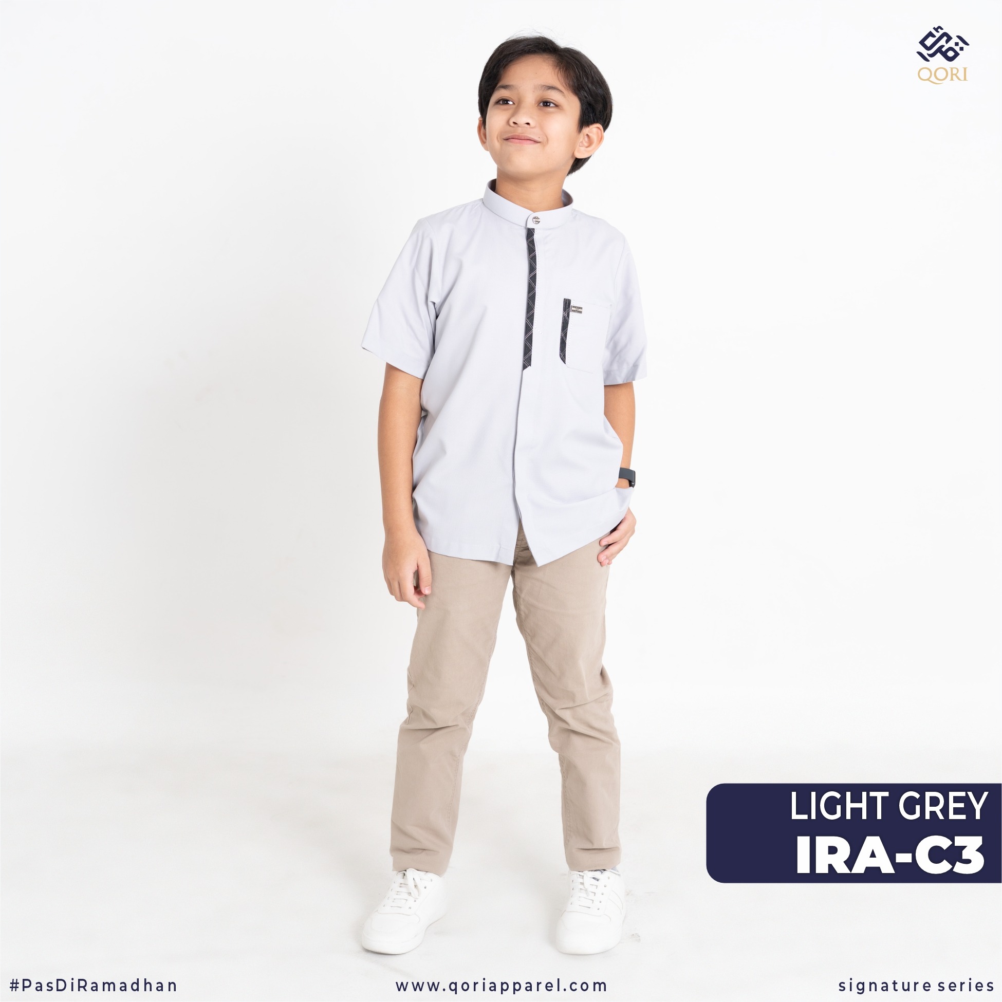 Irbadh bin Sariyah Qori Apparel Baju Koko Anak Lengan Pendek IRA-1