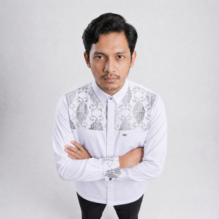 Qori Apparel Signature Ustadz Abdul Somad Kemeja Koko Pria Lengan Panjang UAS-2