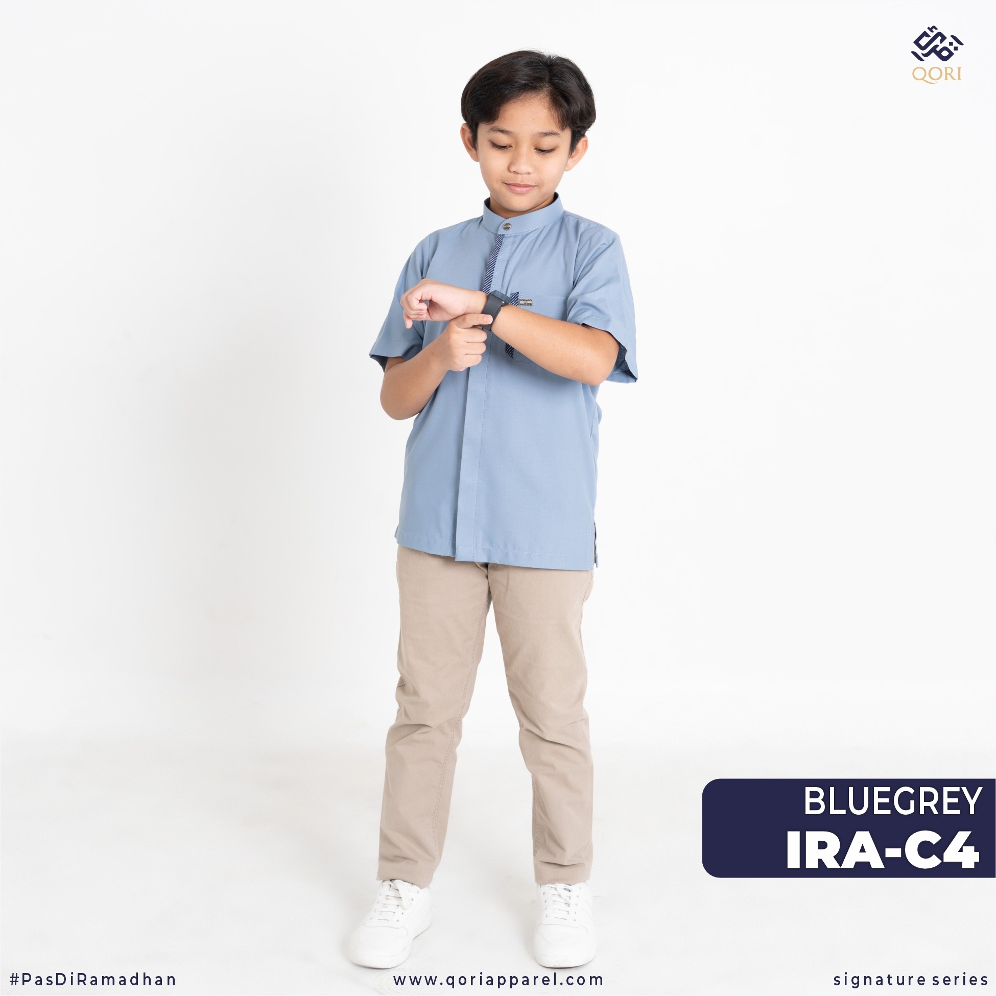Irbadh bin Sariyah Qori Apparel Baju Koko Anak Lengan Pendek IRA-1