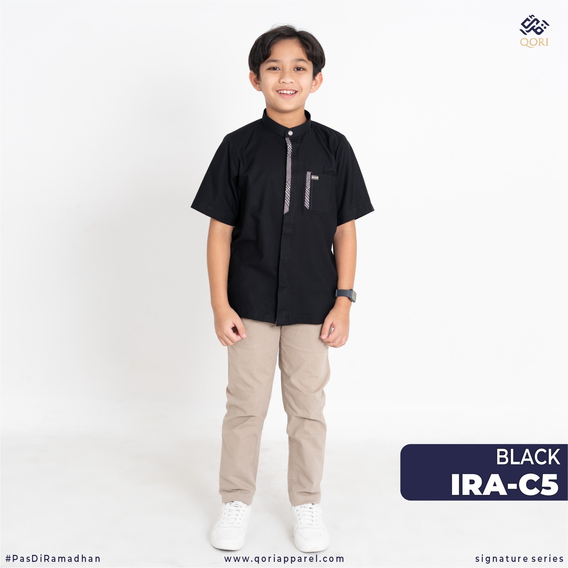 Irbadh bin Sariyah Qori Apparel Baju Koko Anak Lengan Pendek IRA-1