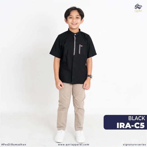 Image of Irbadh bin Sariyah Qori Apparel Baju Koko Anak Lengan Pendek IRA-1