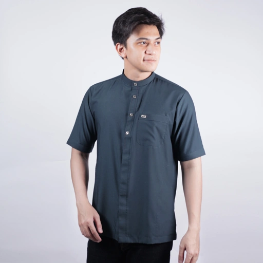 Image of Qori Apparel Signature Buraidah bin al-Hushaib Baju Koko Casual Lengan Pendek BUR-1