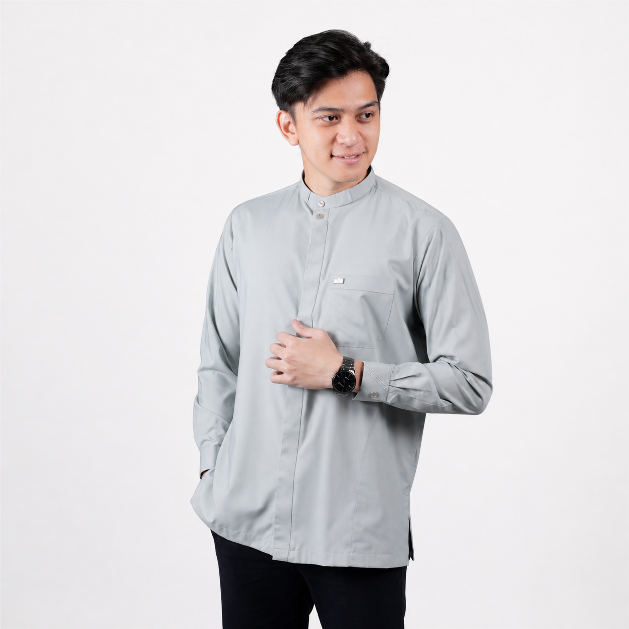 Qori Apparel Signature Ka’ab bin Zuhair Baju Koko Pria Lengan Panjang KAZ-2