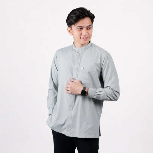 Image of Qori Apparel Signature Ka’ab bin Zuhair Baju Koko Pria Lengan Panjang KAZ-2