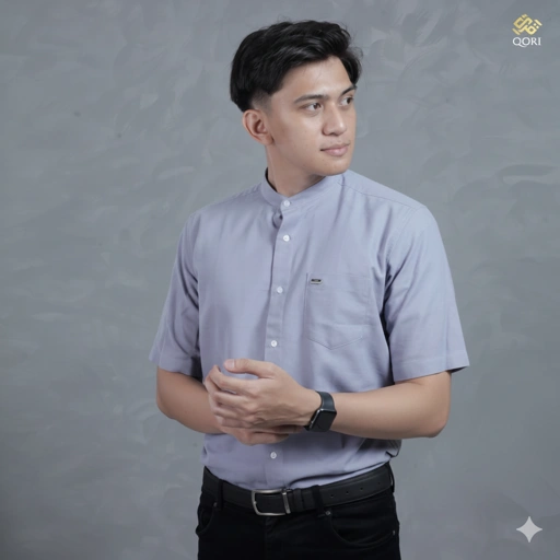 Image of Qori Apparel Kemeja Casual Allure (Lengan Pendek) URC-1