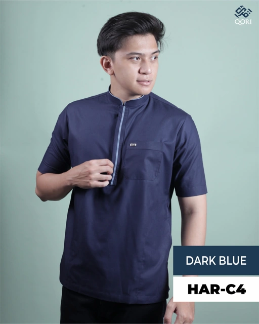 Image of Qori Apparel Reguler Baju Koko Casual Haritsah bin Suraqah (Lengan Pendek) HAR-1