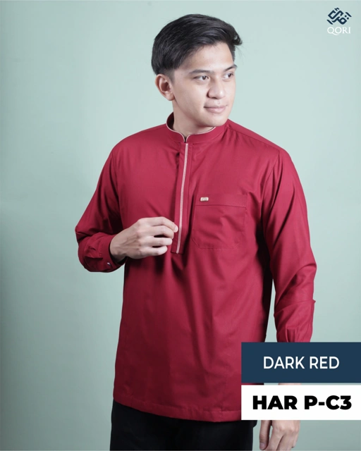 Image of Qori Apparel Reguler Baju Koko Casual Haritsah bin Suraqah (Lengan Panjang) HAR-2