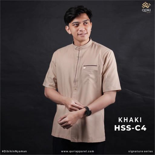 Image of Qori Apparel Hassan Bin Tsabit Al Anshari (Signature Lengan Pendek) HSS - 1
