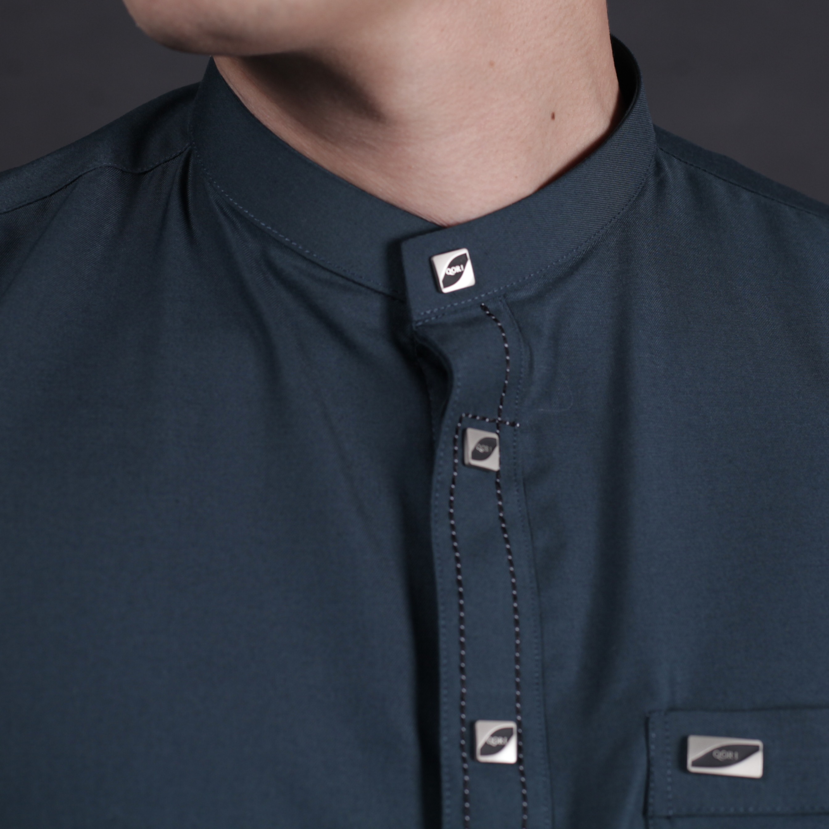 Qori Apparel Signature Buraidah bin al-Hushaib Baju Koko Casual Lengan Pendek BUR-1