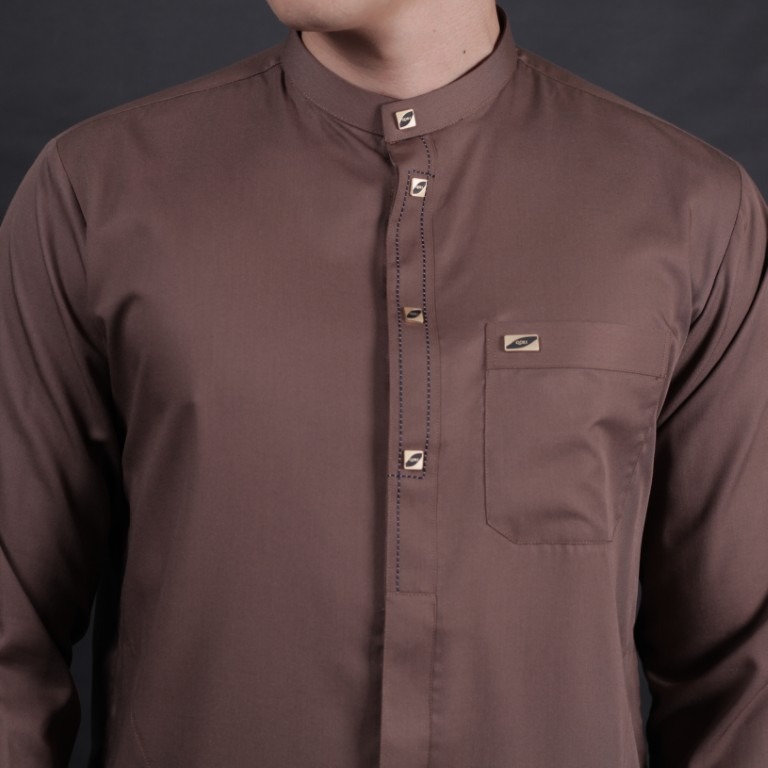 Qori Apparel Signature Buraidah bin al-Hushaib Baju Koko Casual Lengan Panjang BUR-2