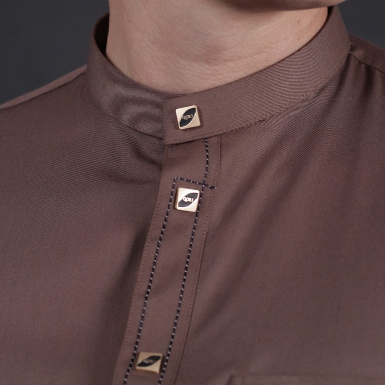 Qori Apparel Signature Buraidah bin al-Hushaib Baju Koko Casual Lengan Panjang BUR-2