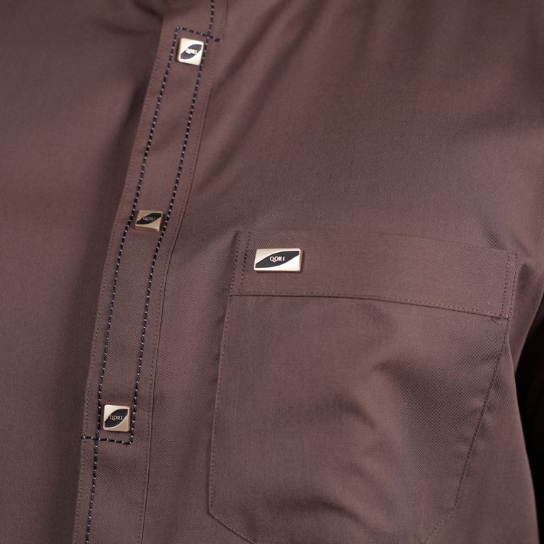 Qori Apparel Signature Buraidah bin al-Hushaib Baju Koko Casual Lengan Panjang BUR-2