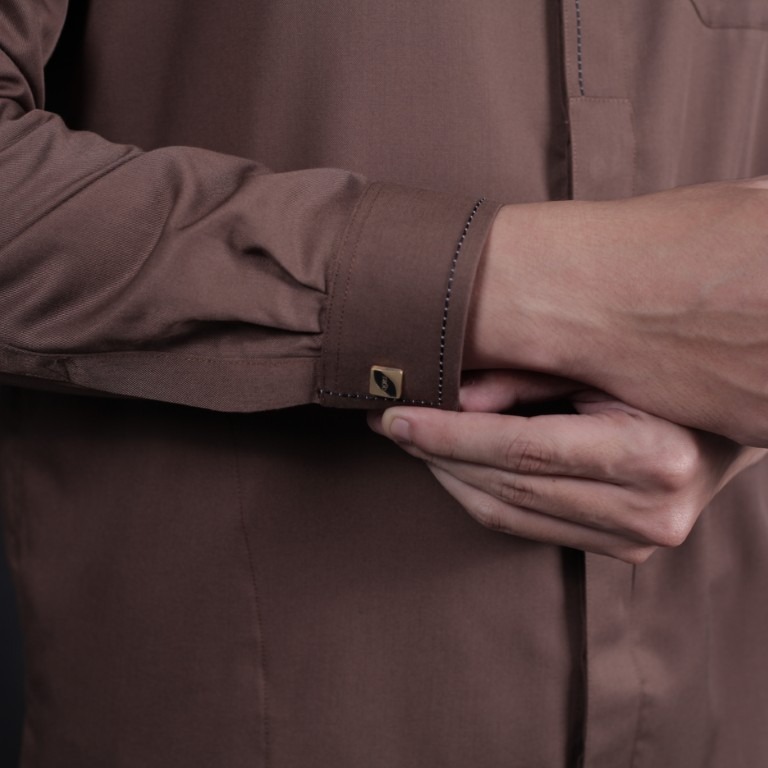 Qori Apparel Signature Buraidah bin al-Hushaib Baju Koko Casual Lengan Panjang BUR-2