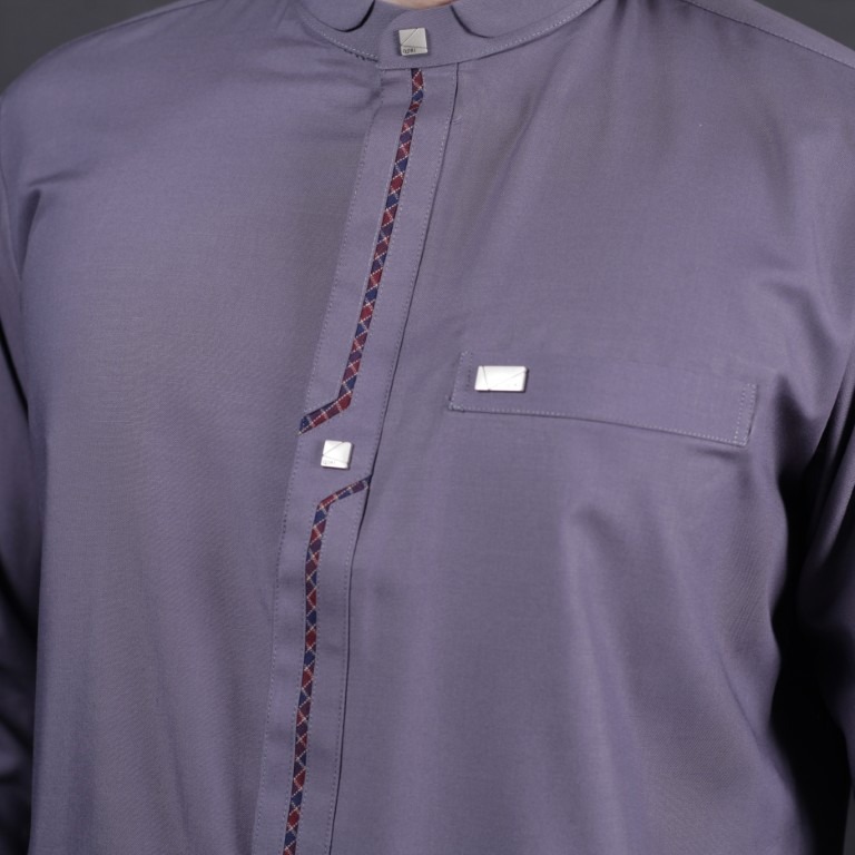 Qori Apparel Signature Wahb bin Sa'ad Baju Koko Pria Lengan Panjang WAH-2