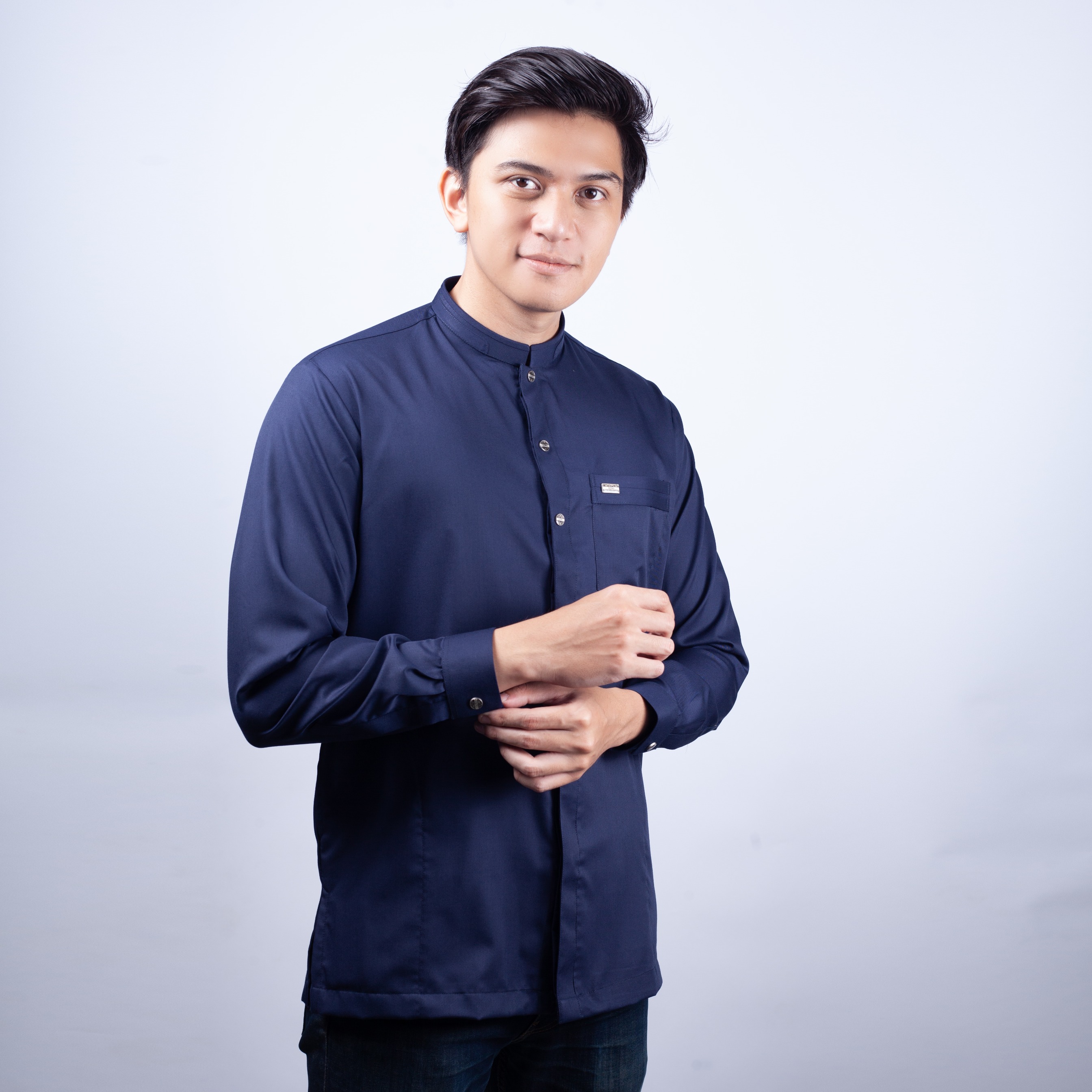Qori Apparel Signature Muadz Kemeja Koko Lengan Panjang MDZ-2