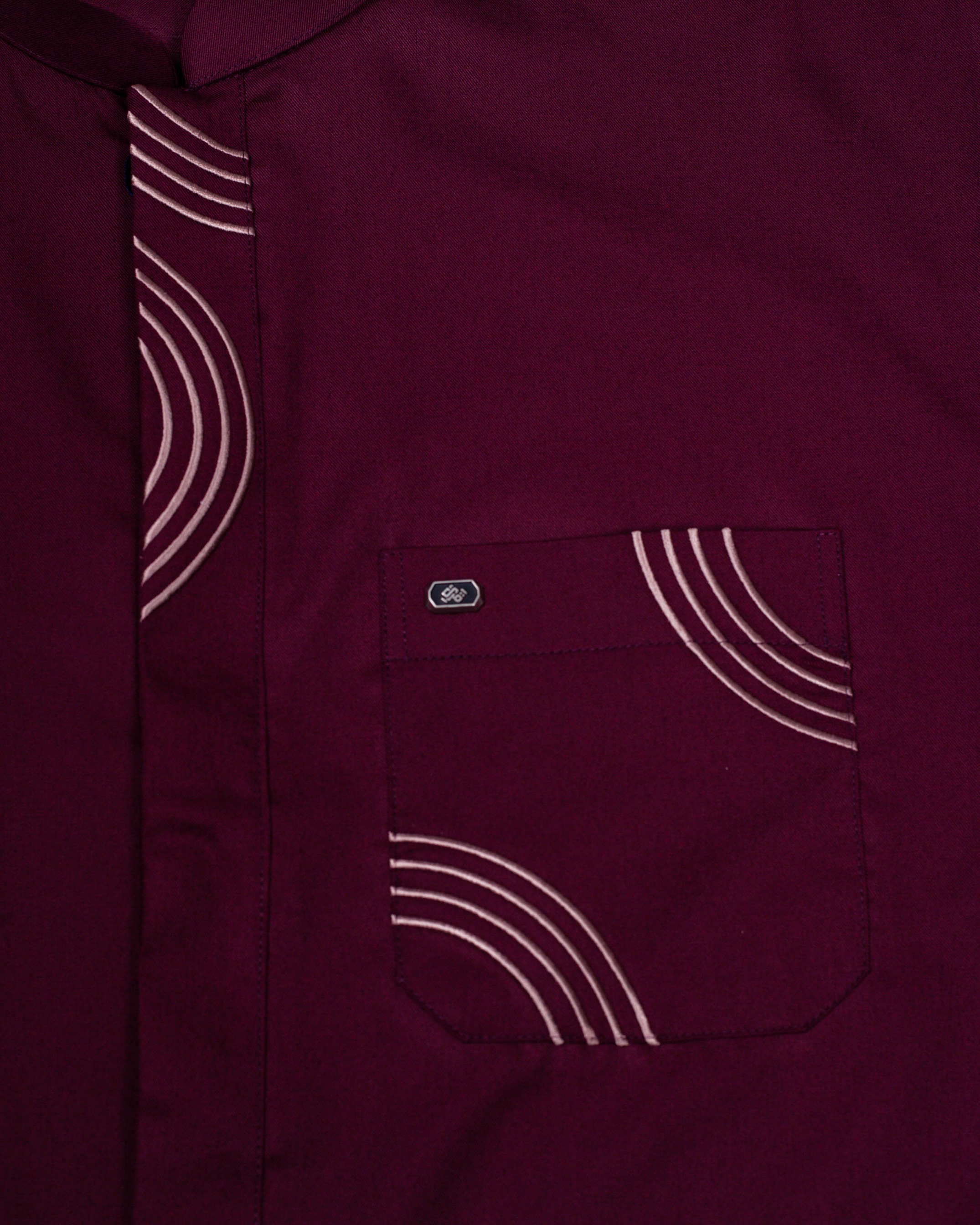 Qori Apparel Dzul Bijadain Reguler Kemeja Koko Lengan Pendek DZU-1