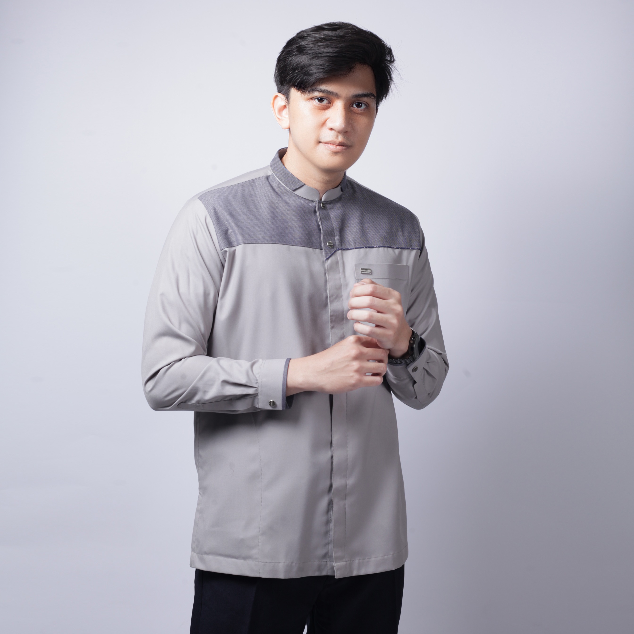 Qori Apparel Signature Utbah bin Ghazwan Kemeja Koko Lengan Panjang UTB-2
