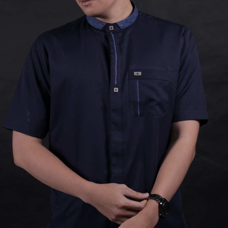 Qori Apparel Signature Khalid bin Sa’id Baju Koko Pria Lengan Pendek KHD-1