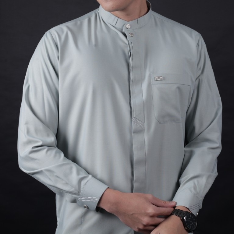 Qori Apparel Signature Ka’ab bin Zuhair Baju Koko Pria Lengan Panjang KAZ-2