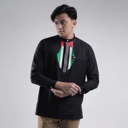 Qori Apparel SignaturePalestina Kemeja Koko Lengan Panjang QGZ-2