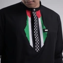 Qori Apparel SignaturePalestina Kemeja Koko Lengan Panjang QGZ-2