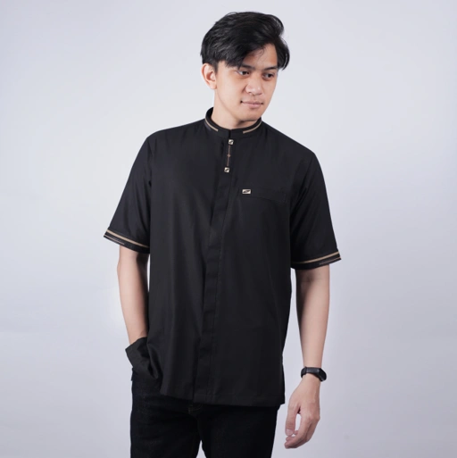 Image of Qori Apparel Signature Jabir Baju Koko Casual (Lengan Pendek) JBR-1
