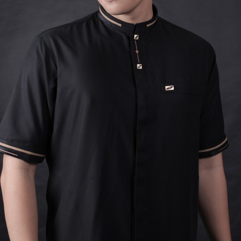 Qori Apparel Signature Jabir Kemeja Koko Lengan Pendek JBR-1