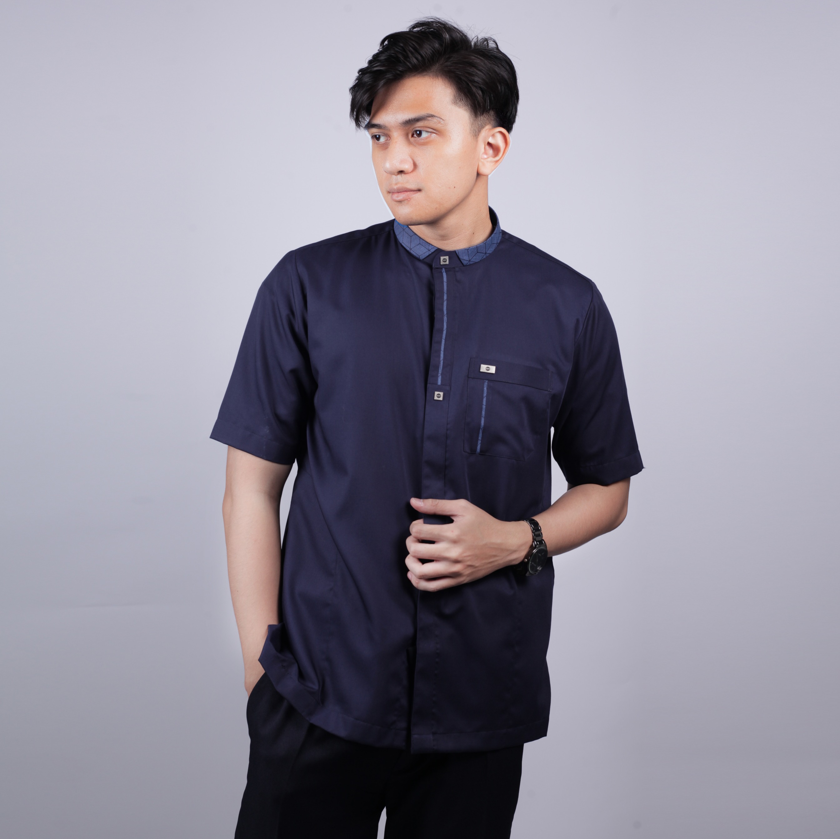 Qori Apparel Signature Khalid bin Sa’id Baju Koko Pria Lengan Pendek KHD-1