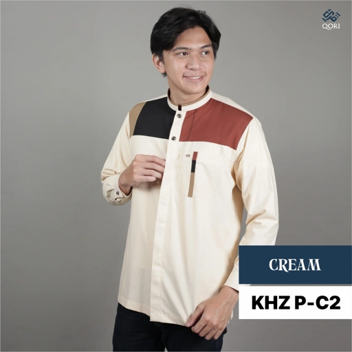 Image of Qori Apparel Baju Koko Casual Khuzaimah (Lengan Panjang) KHZ-2