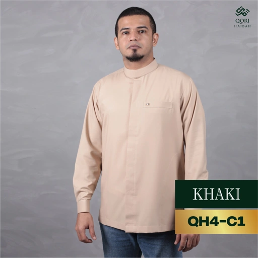 Image of Qori Haibah Baju Koko Kerah Gamis (Lengan Manset) QH4-2