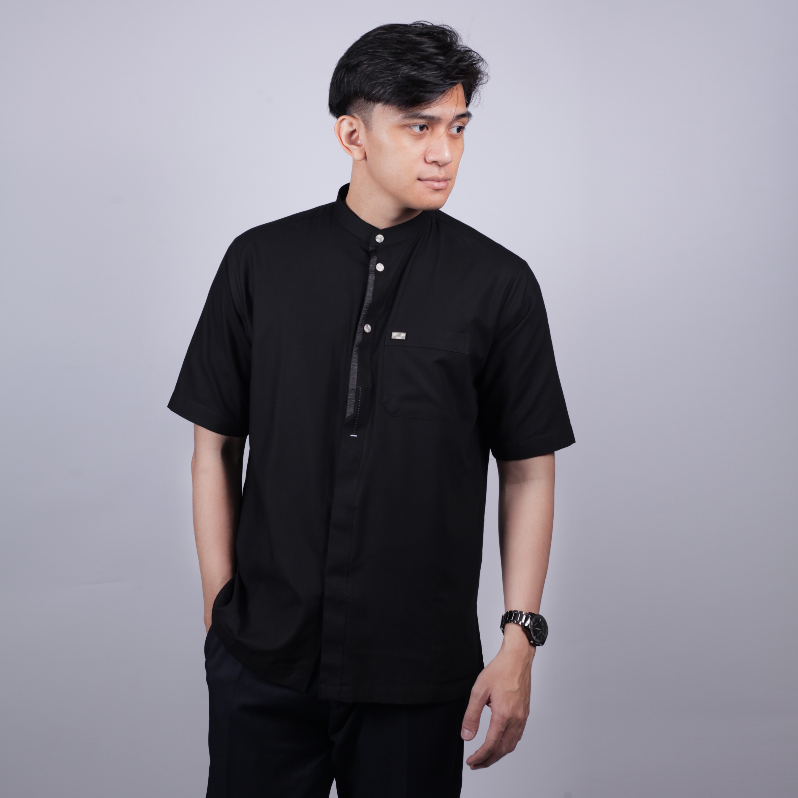 Qori Apparel Signature Arahah bin Aus Baju Koko Pria Lengan Pendek RAH-1
