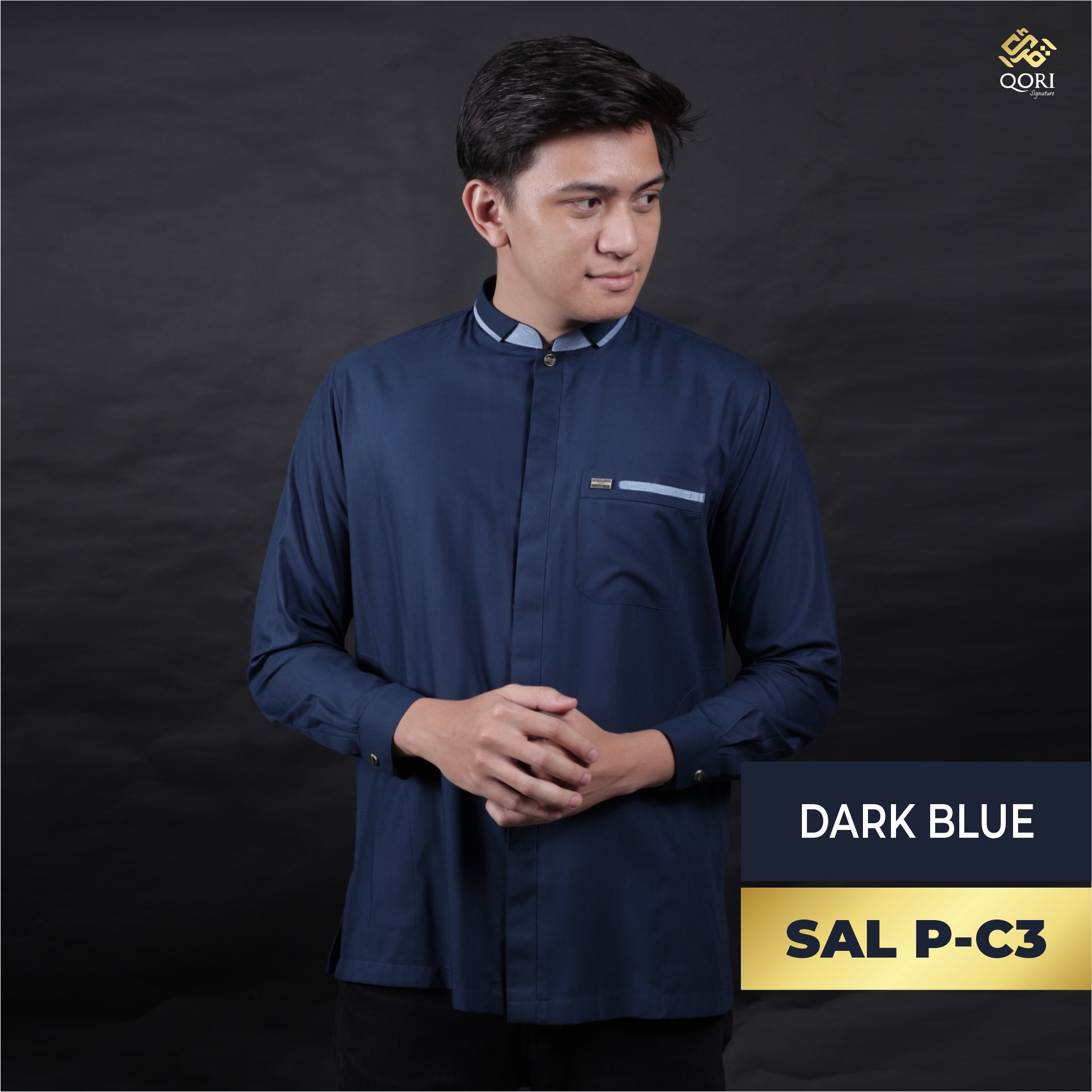 Qori Apparel Signature Salim Maula Kemeja Koko Lengan Panjang SAL-2